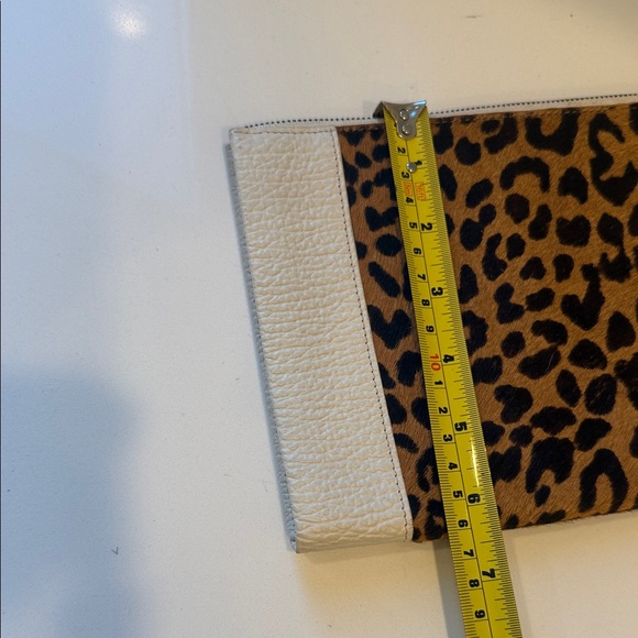 Women’s Philip Lim 3.1 Leopard Print Clutch with Cream Accents - Picture 6 of 7